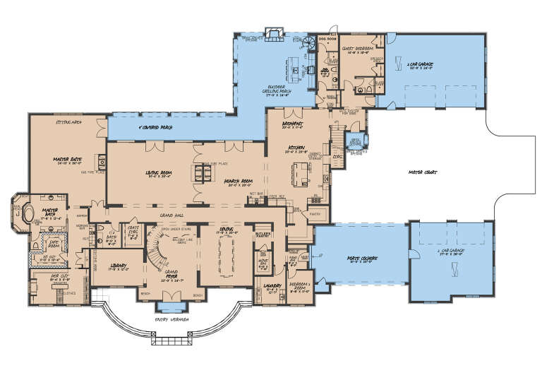 House Plan House Plan #27245 Drawing 1