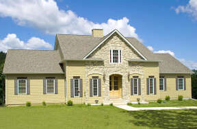 Traditional House Plan #4195-00045 Elevation Photo