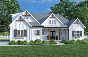 Modern Farmhouse House Plan #8594-00468 Elevation Photo