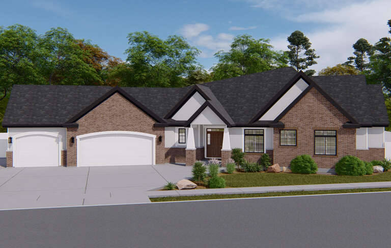 House Plan House Plan #27250 Front Elevation 