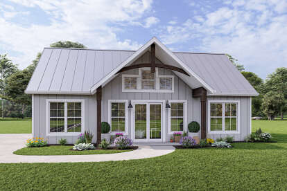 Modern Farmhouse House Plan #1462-00046 Elevation Photo