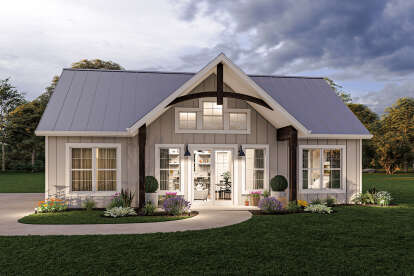 Modern Farmhouse House Plan #1462-00046 Elevation Photo