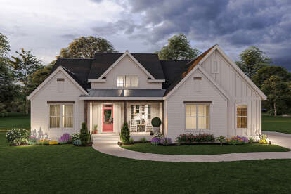 Modern Farmhouse House Plan #009-00314 Elevation Photo