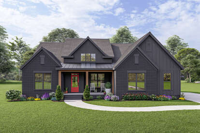 Modern Farmhouse House Plan #009-00314 Elevation Photo