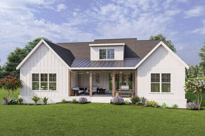 Modern Farmhouse House Plan #009-00314 Elevation Photo