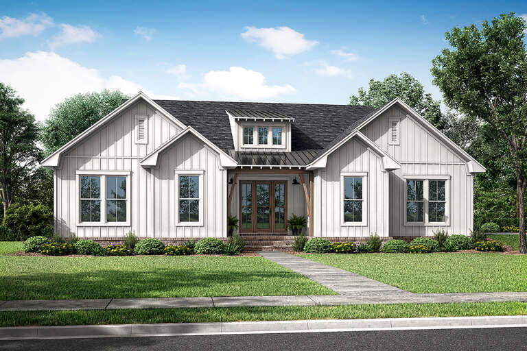 Modern Farmhouse House Plan #041-00280 Elevation Photo