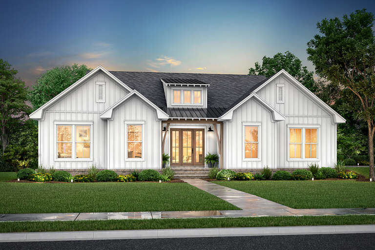 Modern Farmhouse House Plan #041-00280 Elevation Photo