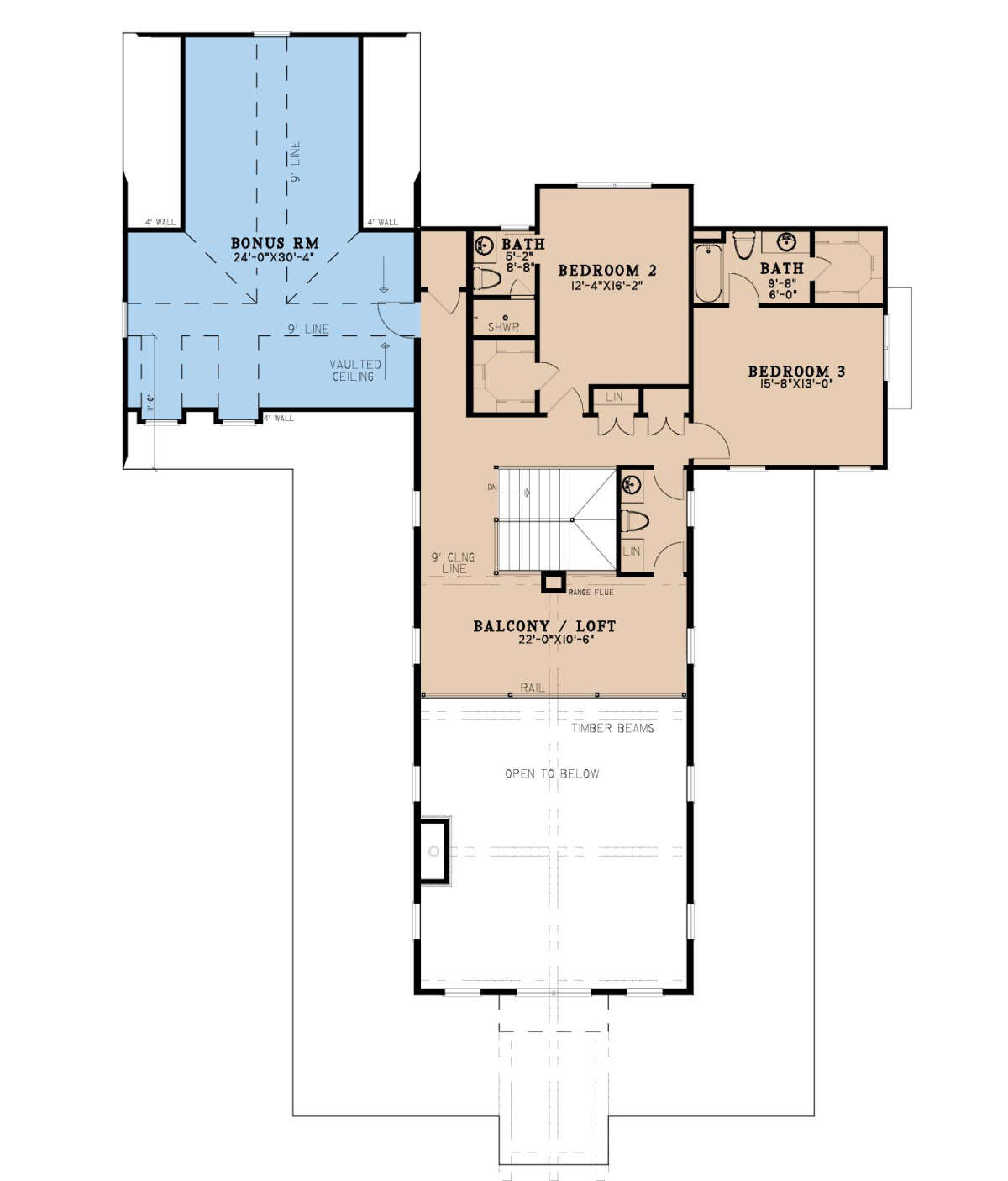 Second Floor for House Plan #8318-00264