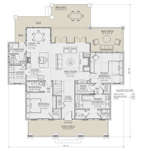 Main Floor  for House Plan #8687-00009
