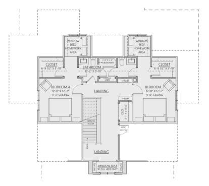 Second Floor for House Plan #8687-00009