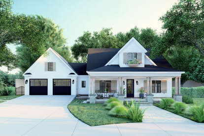 Modern Farmhouse House Plan #8687-00010 Elevation Photo