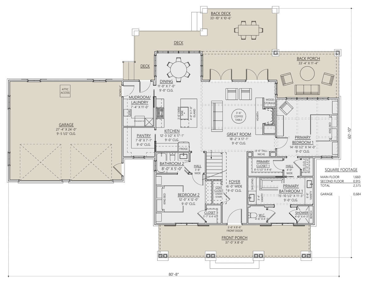 Main Floor  for House Plan #8687-00010