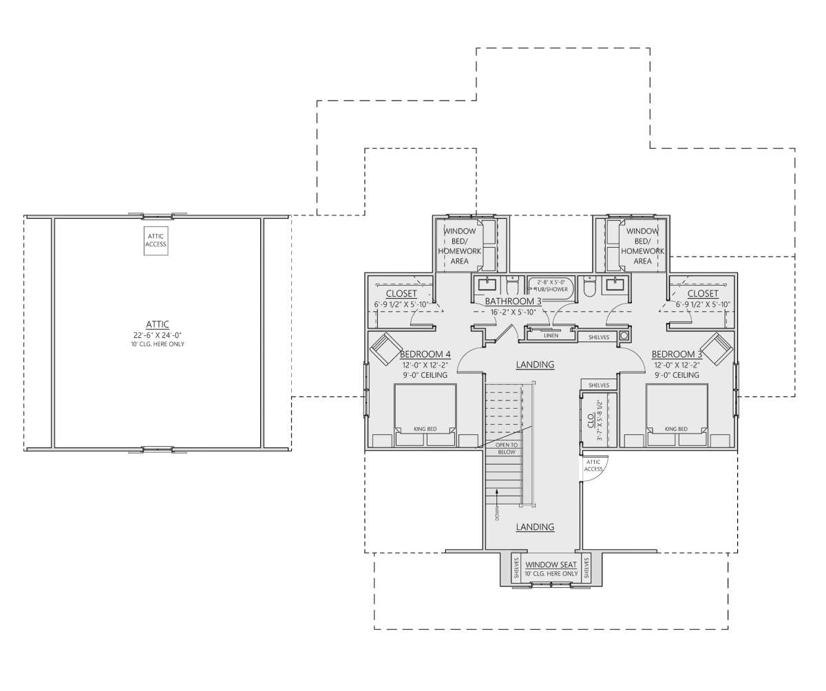 Second Floor for House Plan #8687-00010