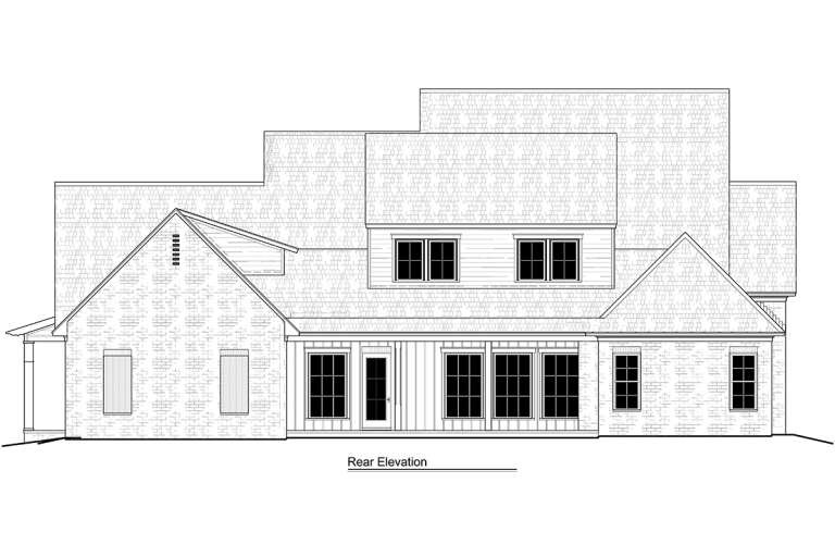 Modern Farmhouse House Plan #5995-00002 Elevation Photo