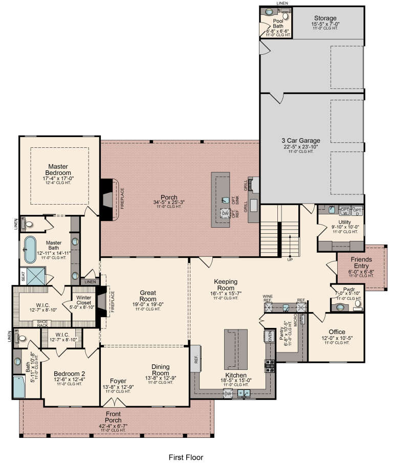 House Plan House Plan #27262 Drawing 1