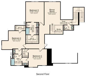 Second Floor for House Plan #5995-00002