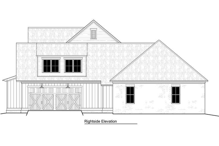 Modern Farmhouse House Plan #5995-00005 Elevation Photo