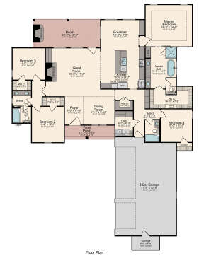 Main Floor  for House Plan #5995-00007
