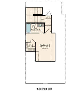 Optional Second Floor for House Plan #5995-00008