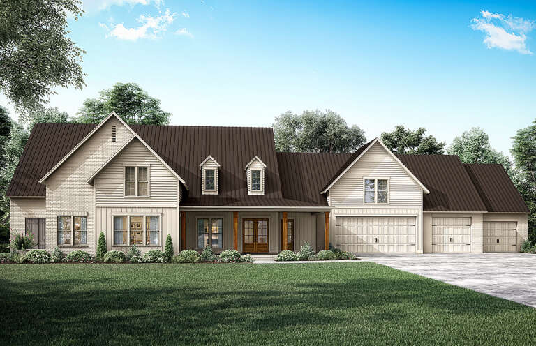 Modern Farmhouse House Plan #5995-00010 Elevation Photo