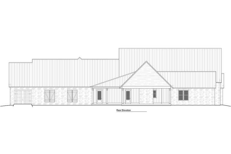 Modern Farmhouse House Plan #5995-00010 Elevation Photo