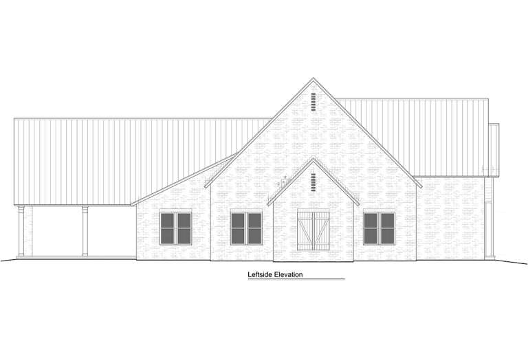 Modern Farmhouse House Plan #5995-00010 Elevation Photo