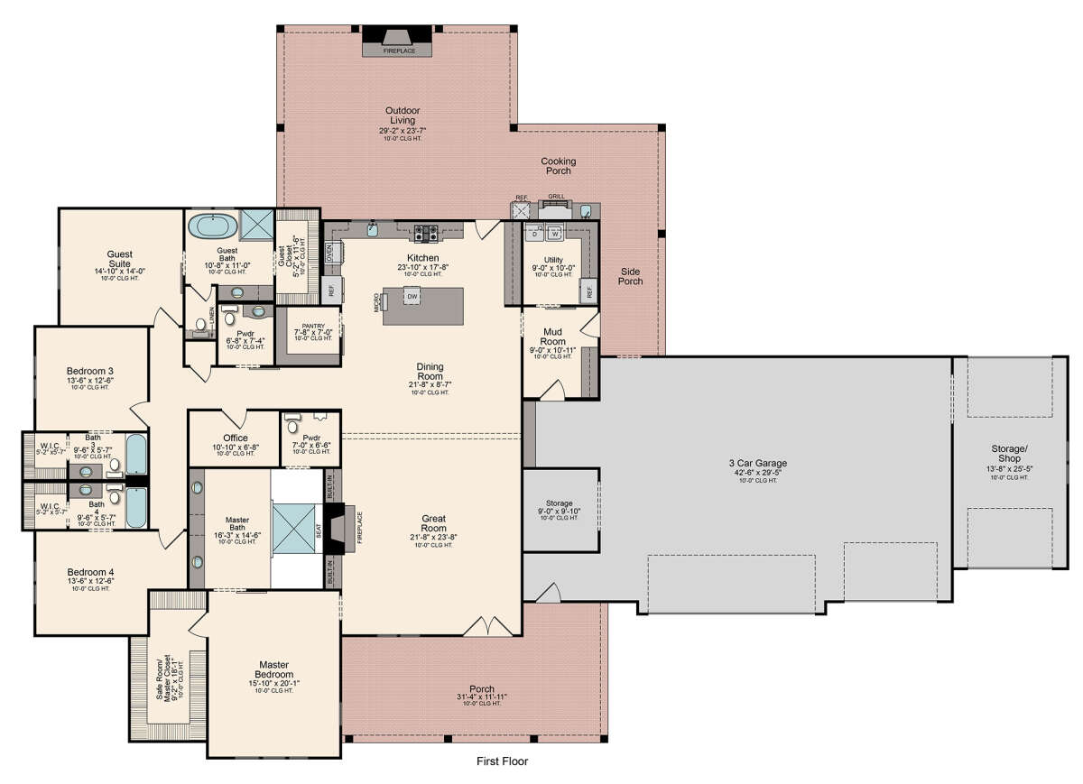 Main Floor  for House Plan #5995-00010
