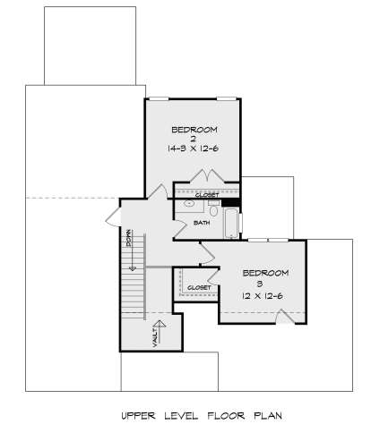 Second Floor for House Plan #6082-00201