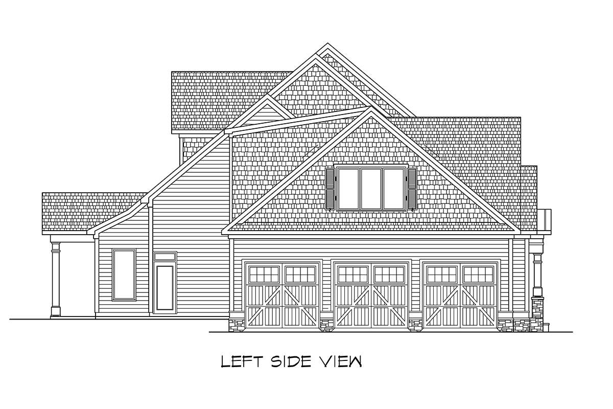 Craftsman House Plan #6082-00203 Elevation Photo