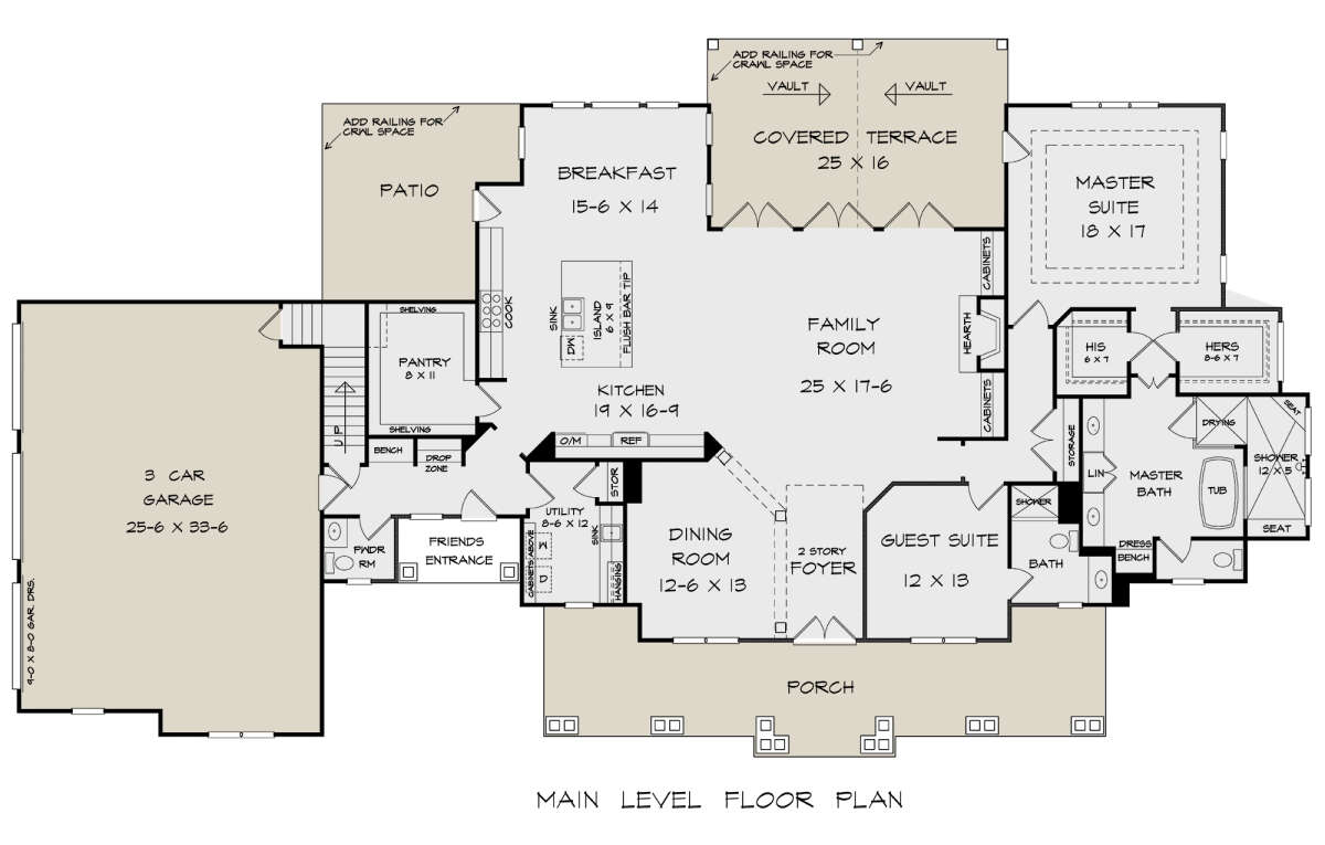 Main Floor  for House Plan #6082-00203