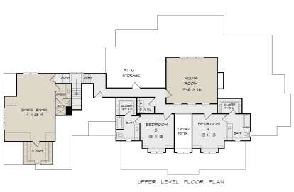 Second Floor for House Plan #6082-00203