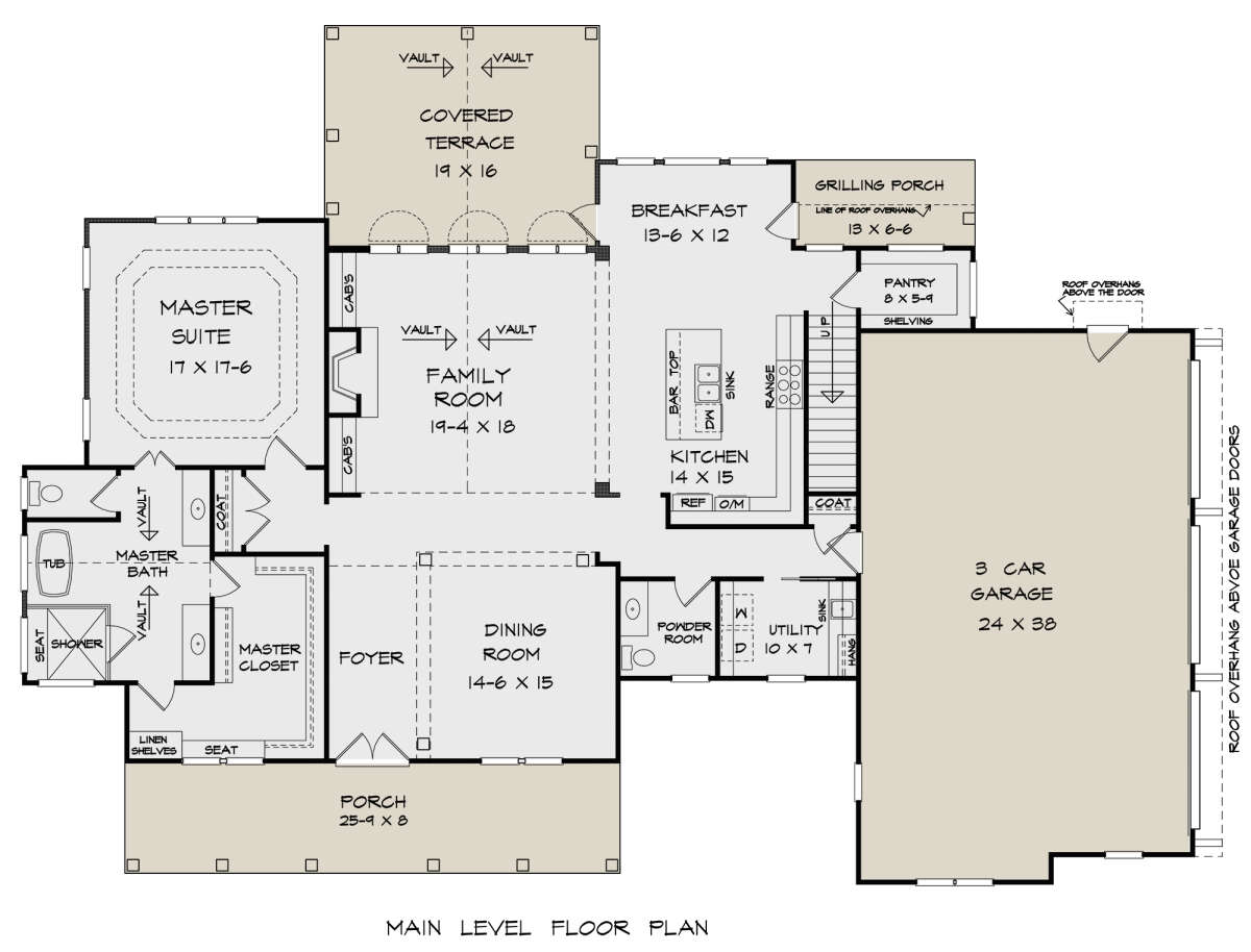 Main Floor  for House Plan #6082-00204