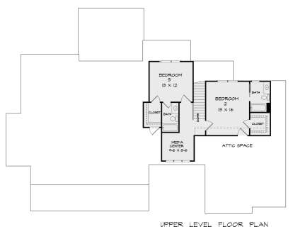 Second Floor for House Plan #6082-00204