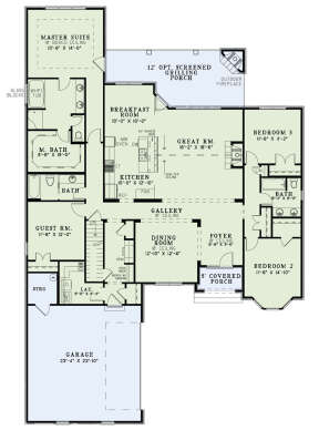 Main Floor  for House Plan #110-01106