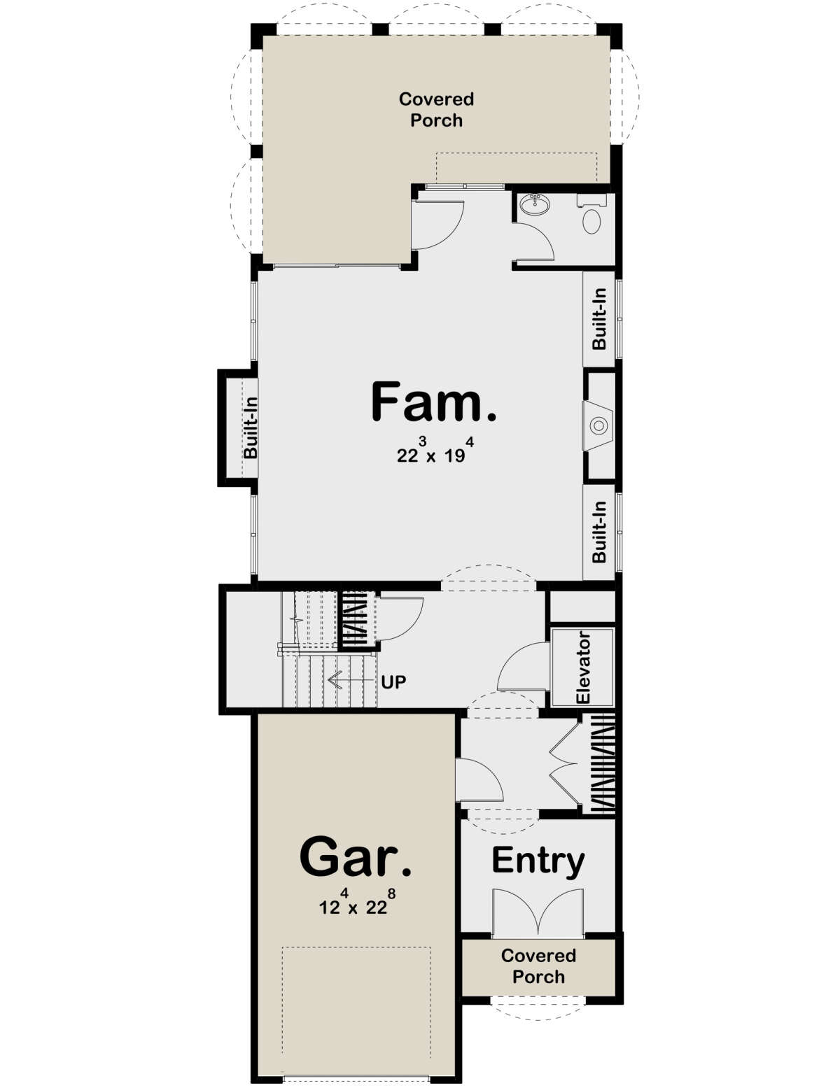 First Floor for House Plan #963-00655