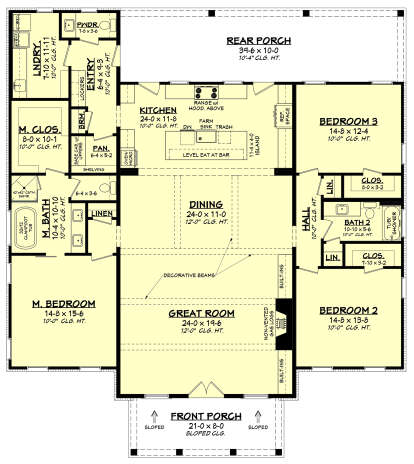 Main Floor  for House Plan #041-00281