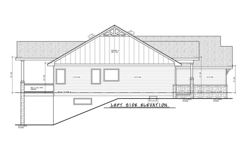 Craftsman House Plan #402-01742 Elevation Photo