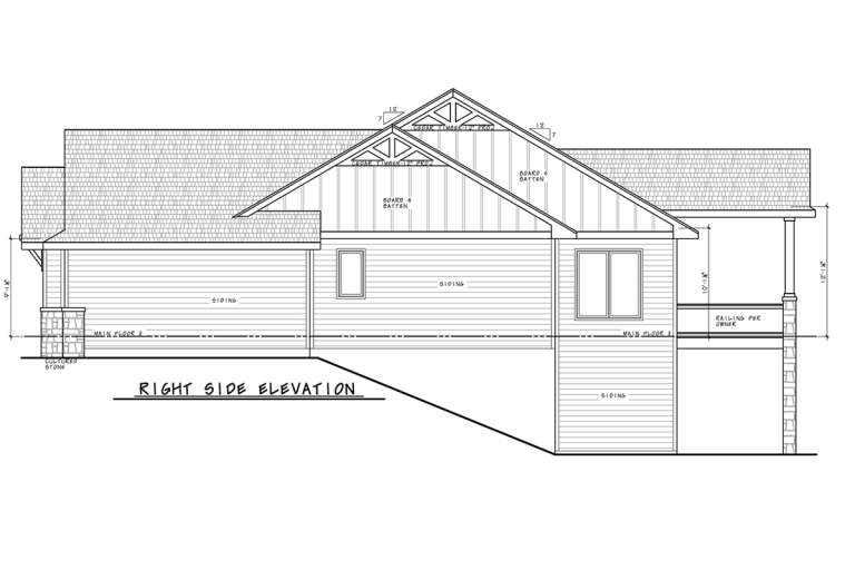 Craftsman House Plan #402-01742 Elevation Photo