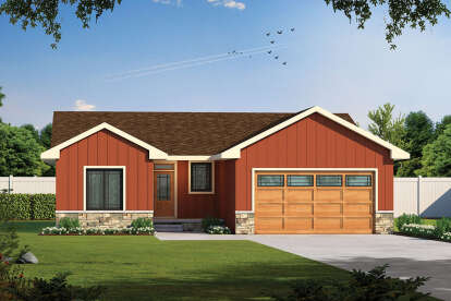 Modern Farmhouse House Plan #402-01744 Elevation Photo