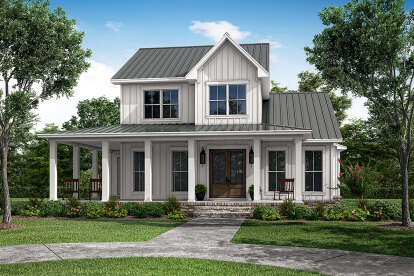 Modern Farmhouse House Plan #041-00282 Elevation Photo
