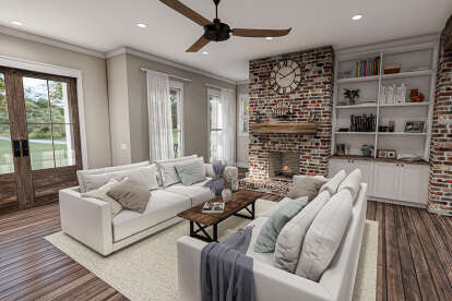 Modern Farmhouse House Plan #041-00282 Additional Photo