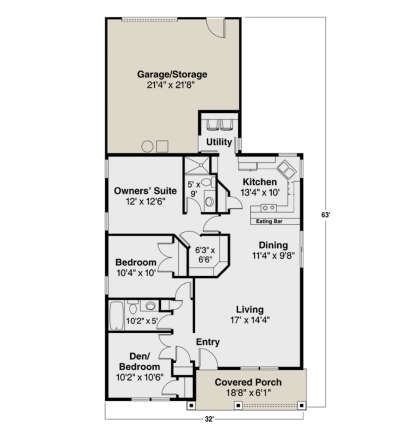 House Plan House Plan #27286 Drawing 1