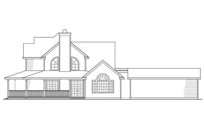 Country House Plan #035-01017 Elevation Photo