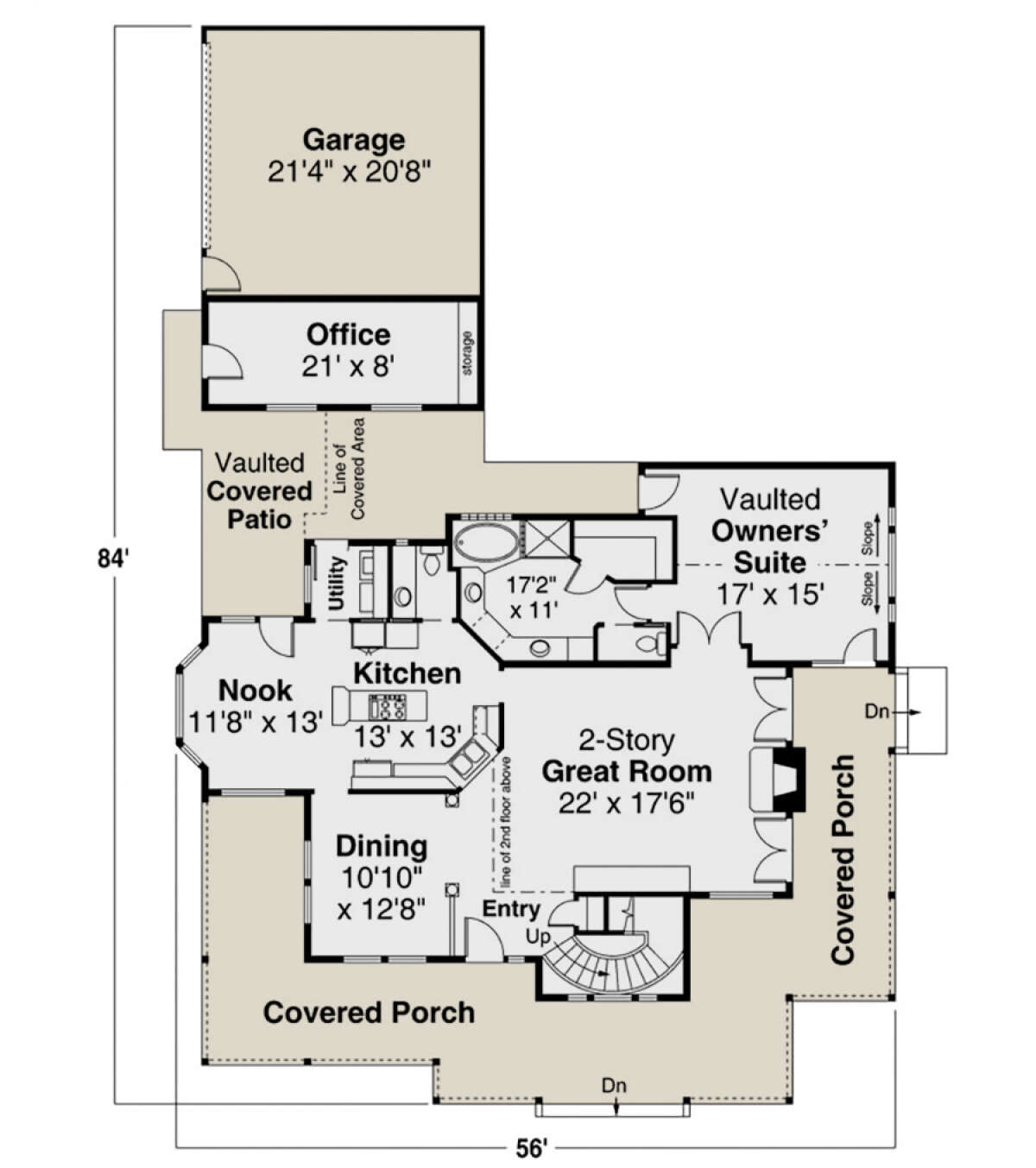 Main Floor  for House Plan #035-01017