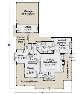 Main Floor  for House Plan #035-01017