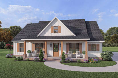 Modern Farmhouse House Plan #4534-00079 Elevation Photo