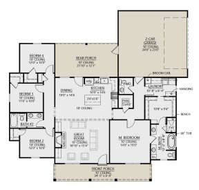 Main Floor  for House Plan #4534-00079
