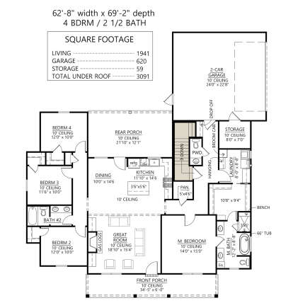 House Plan House Plan #27288 Drawing 2