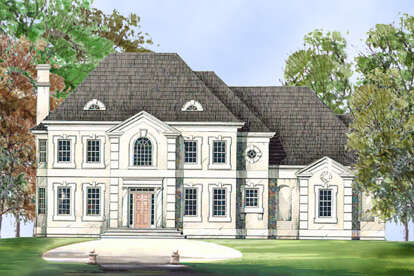 Traditional House Plan #4195-00046 Elevation Photo