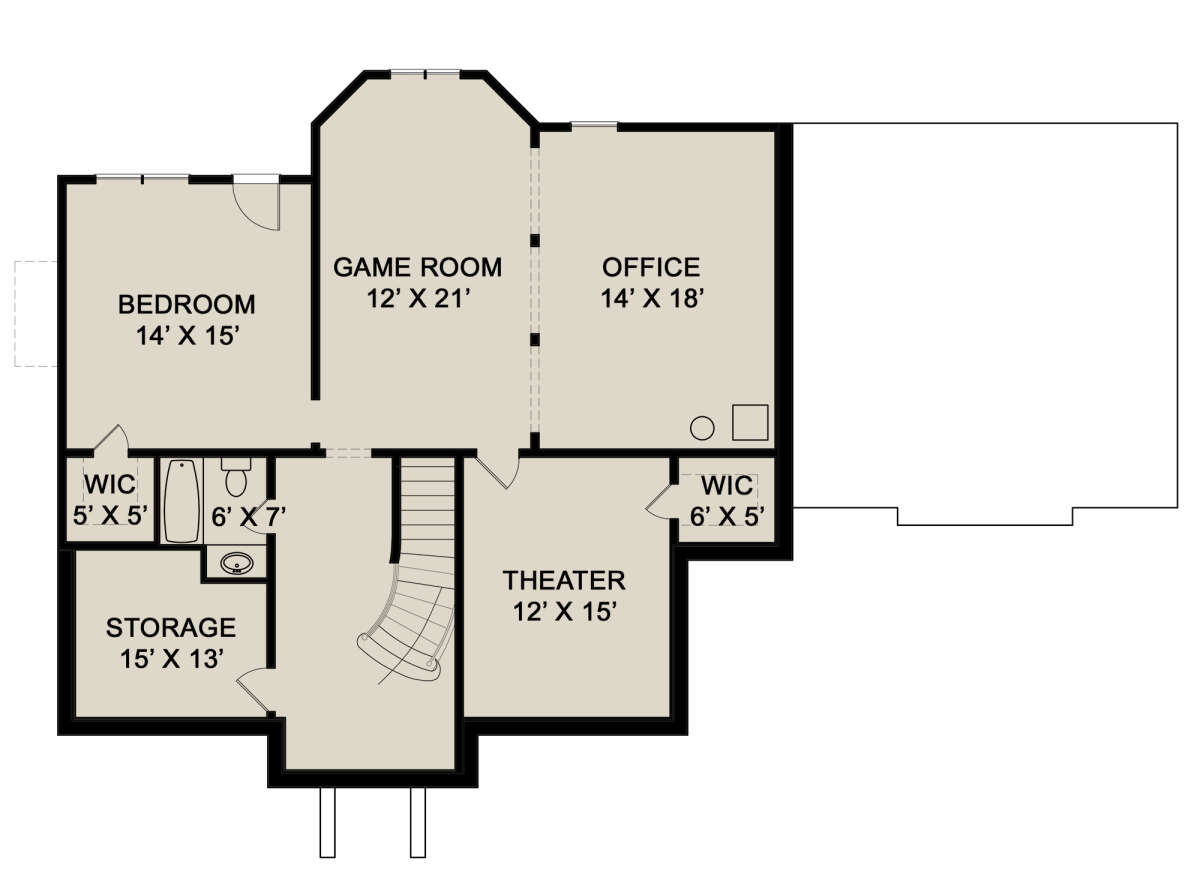 Floorplan 3 for House Plan #4195-00046